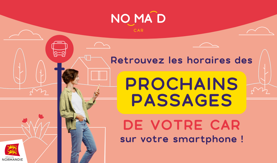 Nomad Car : retrouvez les horaires des prochains passages de votre car sur smartphone !