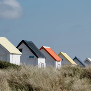 Cabines de plages mutlicolores