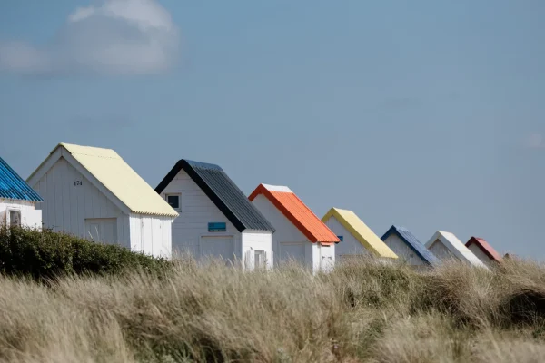 Cabines de plages mutlicolores