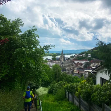 Photo prise en plein parcours du trail des Caux Seine