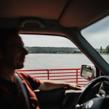 En voiture en bord de Seine, Yville-sur-Seine