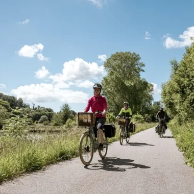 À vélo sur la vélolin, Colleville