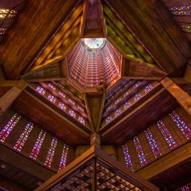 Vue de l'intérieur de l'Église Saint Joseph au Havre