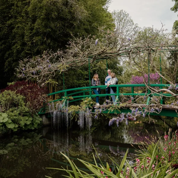 Expérience Normande : Giverny à velo, fondation Monet, pont japonais