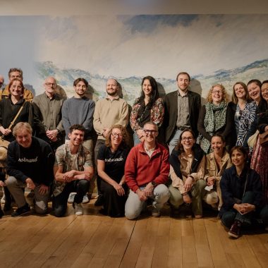 Photo de groupe de l'équipe de Normandie Tourisme au Musée de Giverny