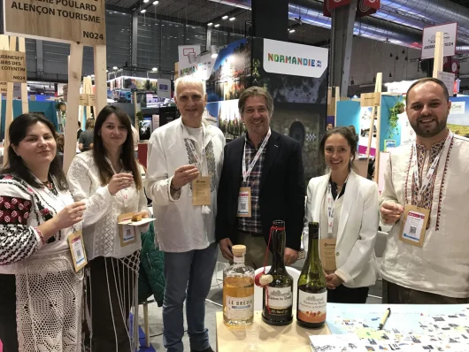 IFTM-2025 - Délégation en visite sur le stand Normandie