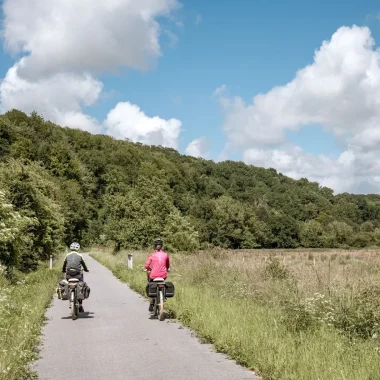 À vélo sur la vélolin, Fécamp