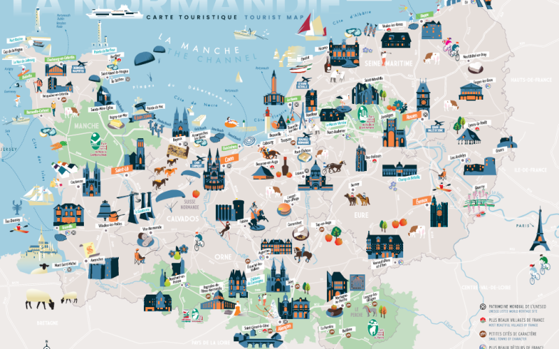 Nouvelle carte et brochures D-Day 2024 en Normandie