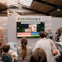 Animation sur le stand Normandie à Fêno 2025
