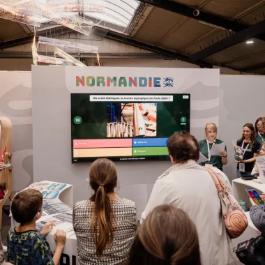 Animation sur le stand Normandie à Fêno 2025