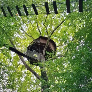 Cabane dans les arbres, domaine de Ouezy